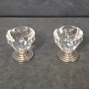 Crystal Faceted Drawer Knob Handles